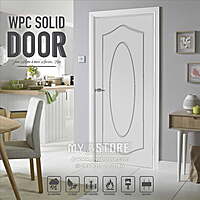 2D Solid WPC Bathroom Door SB2DD1006