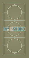 2D Solid WPC Bathroom Door SB2DD1015