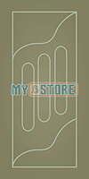 2D Solid WPC Bathroom Door SB2DD1017