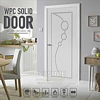 2D Solid WPC Bathroom Door SB2DD1023