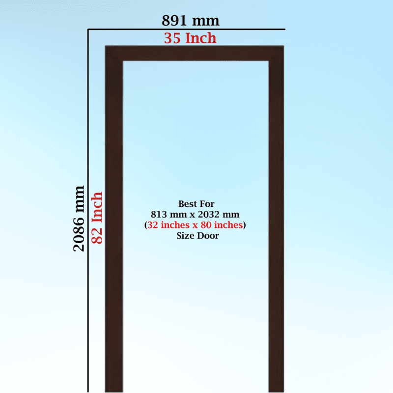 PerfectFit Bathroom Door Frame Solutions (3 X 2 Inch) Single Patam / Step / Beam