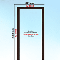 PerfectFit Bedroom Door Frame Solutions (5 X 2.5 Inch) Single Patam / Step / Beam PerfectFit Bedroom Door Frame Solutions (5 X 2.5 Inch) Single Patam / Step / Beam