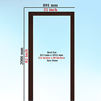 PerfectFit Bedroom Door Frame Solutions (5 X 2.5 Inch) Single Patam / Step / Beam