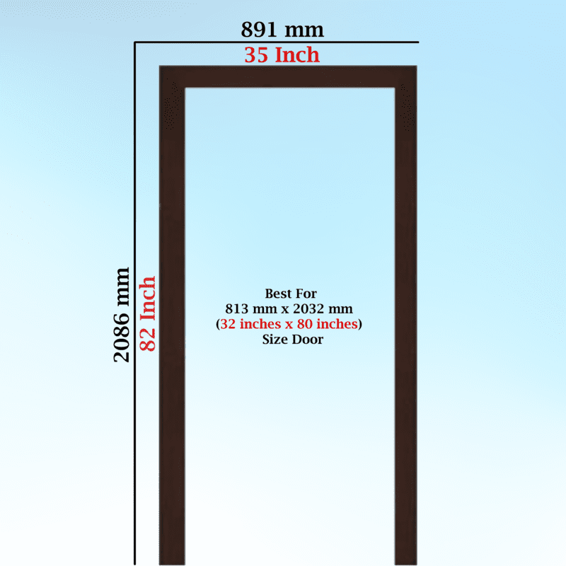 PerfectFit Bedroom Door Frame Solutions (5 X 2.5 Inch) Single Patam / Step / Beam