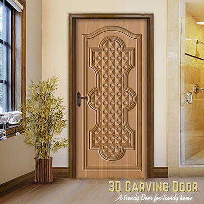 3D Relief Carved Doors SBRCD0004