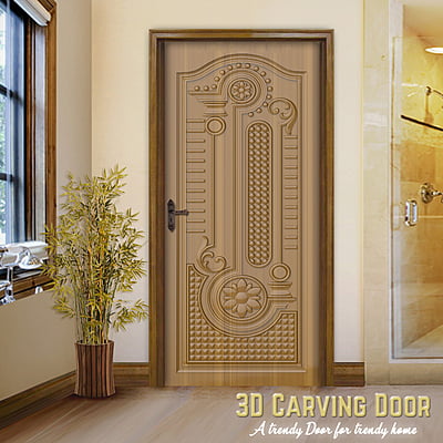 3D Relief Carved Doors SBRCD0008