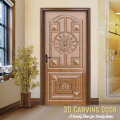 3D Relief Carved Doors SBRCD0014