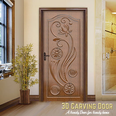 3D Relief Carved Doors SBRCD0015