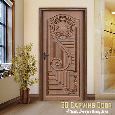 3D Relief Carved Doors SBRCD0019
