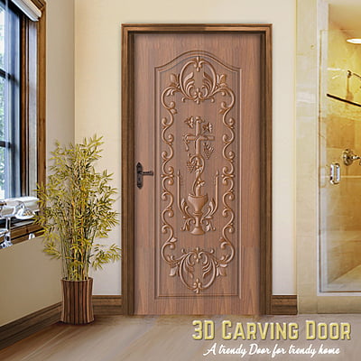 3D Relief Carved Doors SBRCD0029