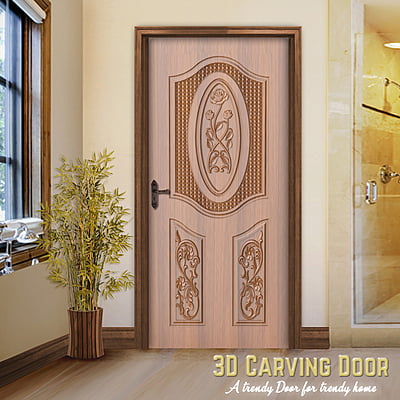 3D Relief Carved Doors SBRCD0033