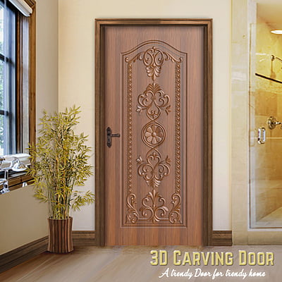 3D Relief Carved Doors SBRCD0037