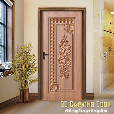 3D Relief Carved Doors SBRCD0039