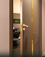 Modern Luxury: 3D HDHMR Door with Elegant Deco Paint Finish Modern Luxury: 3D HDHMR Door with Elegant Deco Paint Finish