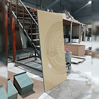 3D HDHMR Deco Painted Door with Intricate Circular Design – Premium Quality 3D HDHMR Deco Painted Door with Intricate Circular Design – Premium Quality