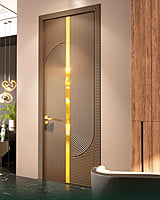 Modern Luxury: 3D HDHMR Door with Elegant Deco Paint Finish Modern Luxury: 3D HDHMR Door with Elegant Deco Paint Finish
