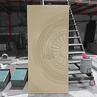3D HDHMR Deco Painted Door with Intricate Circular Design – Premium Quality 3D HDHMR Deco Painted Door with Intricate Circular Design – Premium Quality