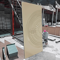 3D HDHMR Deco Painted Door with Intricate Circular Design – Premium Quality 3D HDHMR Deco Painted Door with Intricate Circular Design – Premium Quality