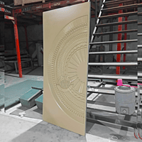 3D HDHMR Deco Painted Door with Intricate Circular Design – Premium Quality 3D HDHMR Deco Painted Door with Intricate Circular Design – Premium Quality