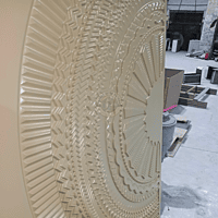 3D HDHMR Deco Painted Door with Intricate Circular Design – Premium Quality 3D HDHMR Deco Painted Door with Intricate Circular Design – Premium Quality