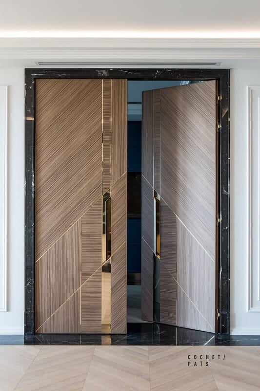 Luxurious HDHMR Profile Double Door with Sleek Deco Paint Luxurious HDHMR Profile Double Door with Sleek Deco Paint