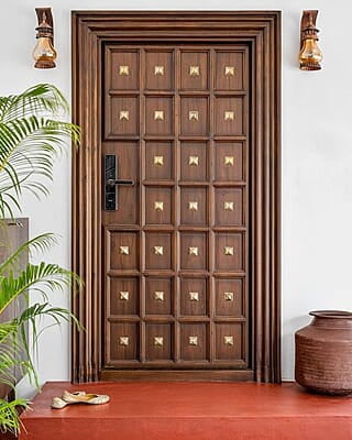 Traditional 3D HDHMR Door with Deco Paint in Classic Walnut