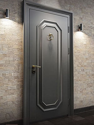 Luxurious Charcoal HDHMR Moulding Door