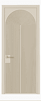 Contemporary Curve 3D HDHMR Door in Smooth Beige Contemporary Curve 3D HDHMR Door in Smooth Beige