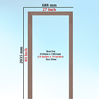 PerfectFit Guest Room Door Frame Solutions (4 X 2.5 Inch) Single Patam / Step / Beam