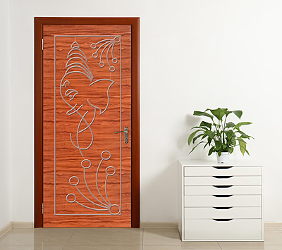 2D Solid WPC Bathroom Door SB2DD1005