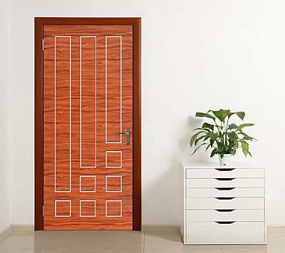 2D Solid WPC Bathroom Door SB2DD1035