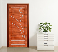 2D Solid WPC Bathroom Door SB2DD1038