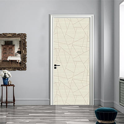 White Diamond Cut  PRE-LAMINATED HDHMR DOOR