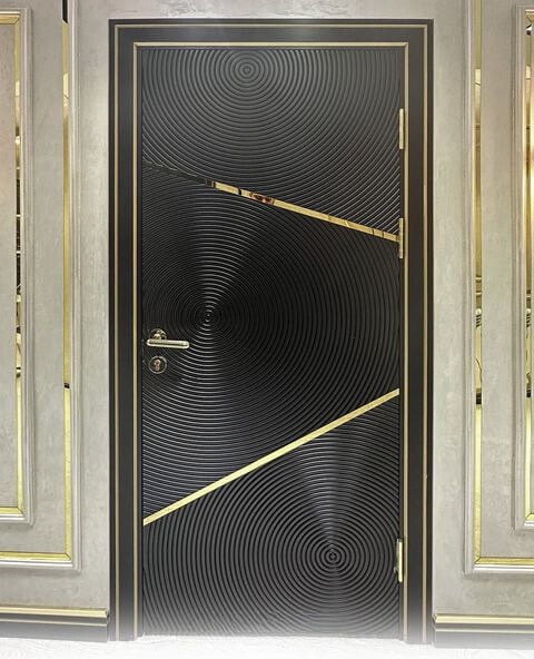 Luxury Modern: 2.5D HDHMR Door with Striking Deco Paint Luxury Modern: 2.5D HDHMR Door with Striking Deco Paint