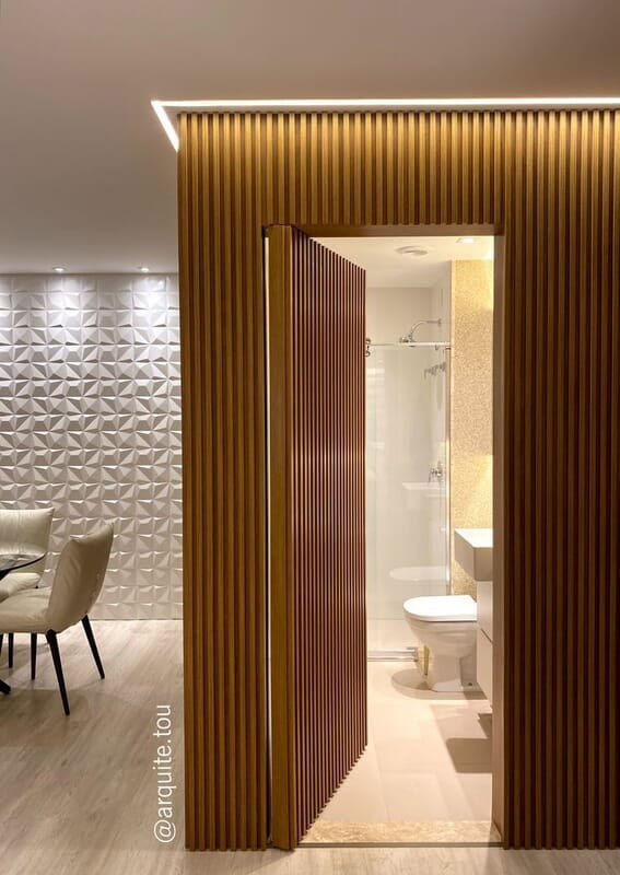 Modern Elegance: HDHMR Louvered Door with Stylish Deco Paint