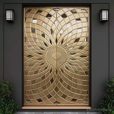 3D Golden Radiance Double HDHMR Door