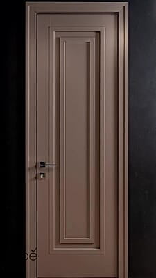 Modern Minimalist 3D HDHMR Moulding Door in Taupe