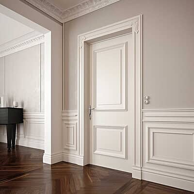 Luxury classic 3D HDHMR Moulding Door with Deco Paint