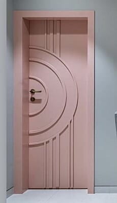 Elegant Pink 3D HDHMR Door with Deco Paint