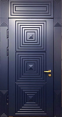 Modern HDHMR Louvred Double Door with Deco Paint Finish