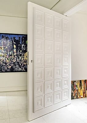 Modern 3D HDHMR Door with Deco Paint in Pure White